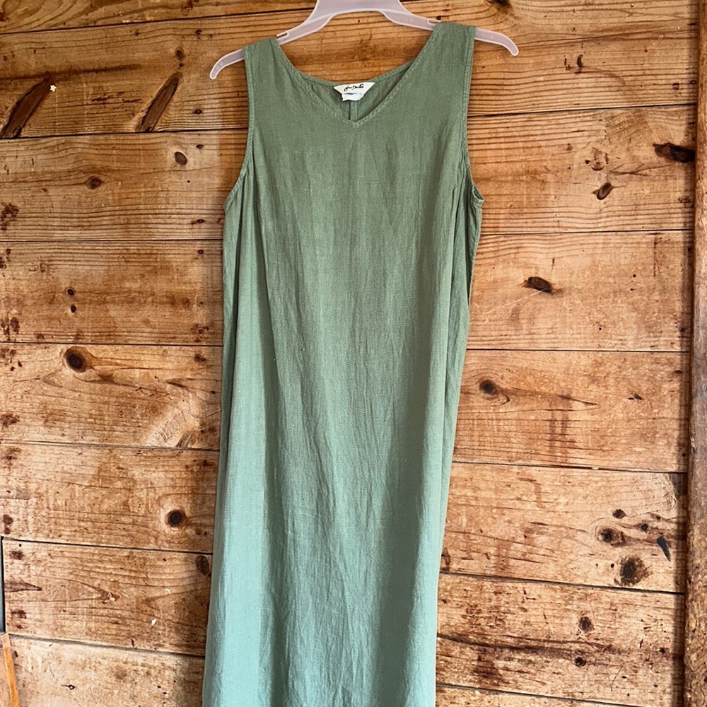 VTG Fern Bratten 100% linen Maxi Dress